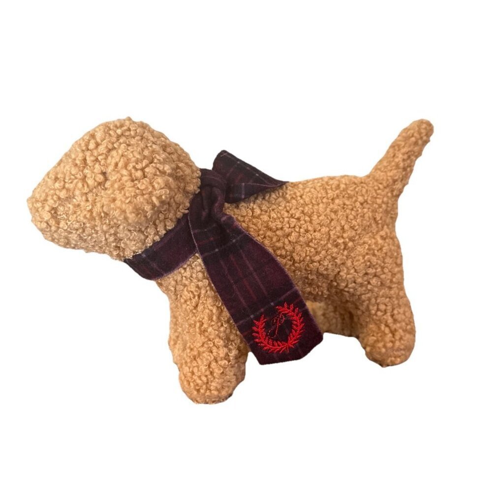 Victoria's Secret Pink Holiday 2024 Brown Mini Dog Plush Limited Edition 4.5"